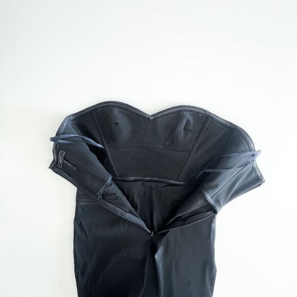 BCBGMAXAZRIA Womens Smoke Comb Cocktail Mini Dress Strapless Classic Black Size - Picture 6 of 8